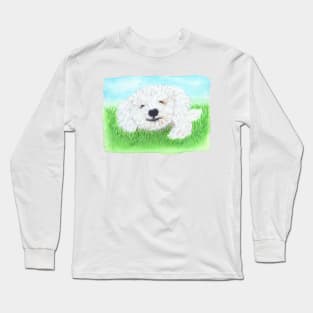 Smiling dog Long Sleeve T-Shirt